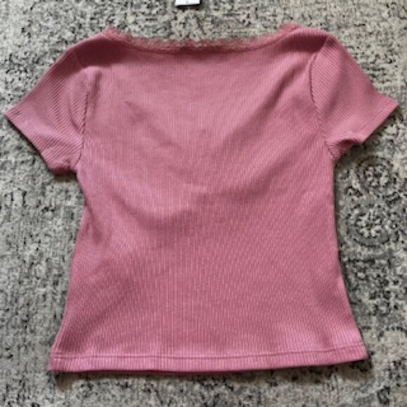 🧡3/15 NWT Sugar & Jade Pink Top Girls M 10 - Picture 7 of 7